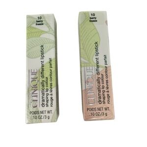 Clinique Dramatically Different 10 Berry Freeze Lipstick Lot of 2 tubes New
